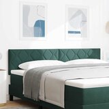  LED glava kreveta Tamnozelena 180 cm Baršun | shoptok.hr