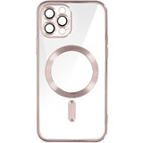 AVIZAR MagSafe ovitek za iPhone 12 Pro Silikonska zašcita kamere Outline Chrome Roza, (20575220) Cene