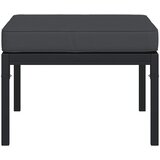  Vrtni taburei sa sivim jastucima 2 kom 60 x 60 x 35 cm čelični | shoptok.hr