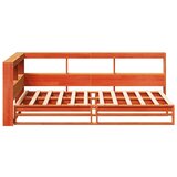  Krevet s regalom za knjige bez madraca 75 x 190 cm od borovine | shoptok.hr