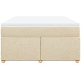  Krevet s oprugama i madracem krem 160x200 cm od tkanine | shoptok.hr