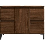 Ormarić za umivaonik boja Smeđi hrasta 80x33x60 cm drveni | shoptok.hr