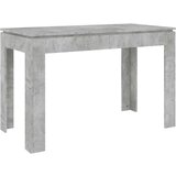 vidaXL Blagovaonski stol siva boja betona 120 x 60 x 76 cm od iverice | shoptok.hr
