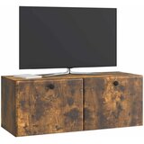 TV ormar za zid 78,5 x 31 x 30 cm Dimljeni hrast | shoptok.hr