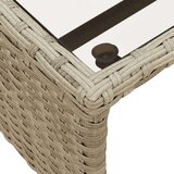 vidaXL Vrtna L-sofa sa stolom i jastucima svjetlosiva od poliratana | shoptok.hr