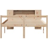  Krevet s regalom za knjige bez madraca 140x200 cm od borovine | shoptok.hr