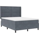  Krevet s opruga kutije Tamno siva 140 x 200 cm Baršun | shoptok.hr
