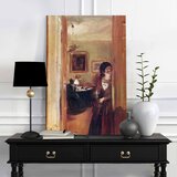  Slike na platnu Adolph Menzel - Living Room with the Artist's Sister Cene