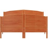  Okvir kreveta s uzglavljem voštano smeđi 140x190 cm od borovine | shoptok.hr
