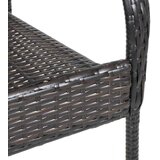 Složive vanjske stolice 2 kom od poliratana smeđe | shoptok.hr