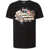 Superdry Majica 'TOKYO' kremna / oranžna / živo rdeča / črna Cene