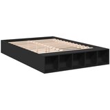  Okvir za krevet crni 150x200 cm konstruirano drvo | shoptok.hr