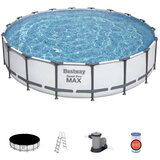 Lean_Toys Bazen Steel Pro MAX | 549 x 122 cm s kartušno filtrsko črpalko Cene