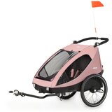 Hauck 2u1 prikolica za bicikl i dječja kolica za dvoje djece Dryk Duo Rose | shoptok.hr
