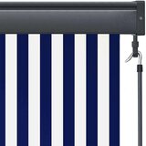vidaXL Zunanja Rolfa Črtasto Modra in bela 180 x 250 cm blago | Shoptok.si