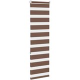 vidaXL Zavjesa zebra smeđa 50x150 cm širina tkanine 45,9 cm poliester | shoptok.hr