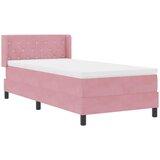  Krevet s opruga kutije Ružičasta 190 x 90 cm Baršun | shoptok.hr