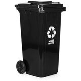  Set od 2 kante za otpad 2x240L crno-smeđe, opći otpad, BIO gumeni kotači Slike