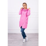 Kesi Sweater with envelope bottom light pink | shoptok.hr