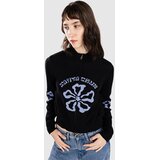 Santa Cruz Flower Knit Track Pulover black wash Cene