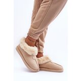 Boto Women's Slippers With Faux Fur Light Beige Lanoze | shoptok.hr