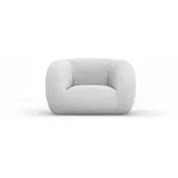 Cosmopolitan Design Svijetlo siva fotelja od bouclé tkanine Essen –