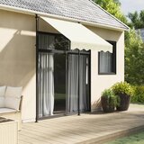 vidaXL Tenda na uvlačenje krem 150 x 150 cm od tkanine i čelika Cijene