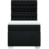  Box spring krevet s madracem crni 80 x 200 cm od tkanine | shoptok.hr