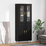  Highboard 2 kom. Crni hrast 69,5 x 34 x 180 cm | shoptok.hr