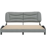 vidaXL okvir za krevet s uzglavljem svjetlosivi 180x200 cm od tkanine | shoptok.hr