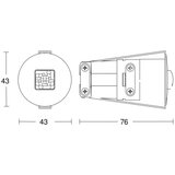Steinel 068639 - senzor prisustva ir quattro micro 6m COM1 IP65 crna | Eponuda.com