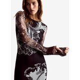 Desigual Haljina crna / bijela | shoptok.hr