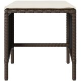  4-dijelni set vrtnih sofa od poliratana s jastucima smeđi | shoptok.hr