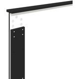  Konstrukcija postelje z vzglavjem Črna in srebrna 100 x 200 cm, (5000103375) | Shoptok.si