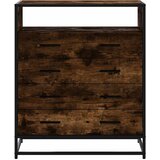  Ormar s ladicama dimljeni hrast 70x41x83,5 cm konstruirano drvo | shoptok.hr