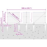 vidaXL Hexagonalna ograja Zelena 0.8x10 m Jeklo | Shoptok.si