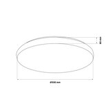  LED stropno svetlo za kupatilo PIRIUS LED/17W/230V prečnik 33 cm IP44 | Eponuda.com