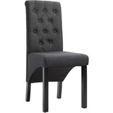 Furnova Jedilni stoli 2 kosa temno sivo blago, (21929208) | Shoptok.si