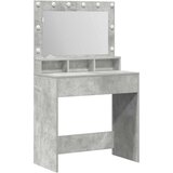  Toaletni stol s policom Betonski sivi 78,5 x 41 x 135 cm | shoptok.hr