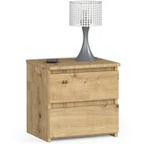 AKORD Cl2 Nočna Omarica, 2 Predala, Hrast Artisan, (5000332022) | Shoptok.si