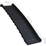 vidaXL sklopiva rampa za pse crna 155,5 x 40 x 15,5 cm | shoptok.hr