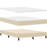vidaXL Box Spring postelja z vzmetnico krem 140x190 cm tekstil, (22052111) Cene