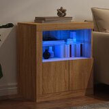  Komoda s LED svjetlima boja hrasta sonome 60,5x37x67 cm | shoptok.hr