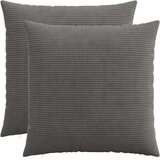  Presvlaka za jastuk 2 pcs HEERLEN Tamnosiva 80 x 80 cm Kord | shoptok.hr
