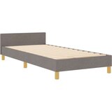 vidaXL Postelja v taupe barvi iz tkanine - 90x200 cm, (22049626) | Shoptok.si