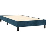 Box spring krevet s madracem tamnoplavi 80 x 200 cm baršunasti | shoptok.hr
