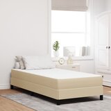 vidaXL Žepna Pomlad Postelja Matračka Svetlo Zelena Siva Srednja 100x200x20 cm Tkanina | Shoptok.si