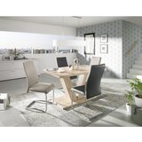 CARRYHOME nihajni stol, kovina, tekstil krem barve, temno rjava | Shoptok.si