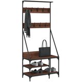  Stalak za odjeću i cipele smeđa boja hrasta 80x40x184 cm | shoptok.hr
