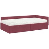  Kotni okvir postelje z matrico Drugo 2 pcs Siva blago, (5000123276) | Shoptok.si